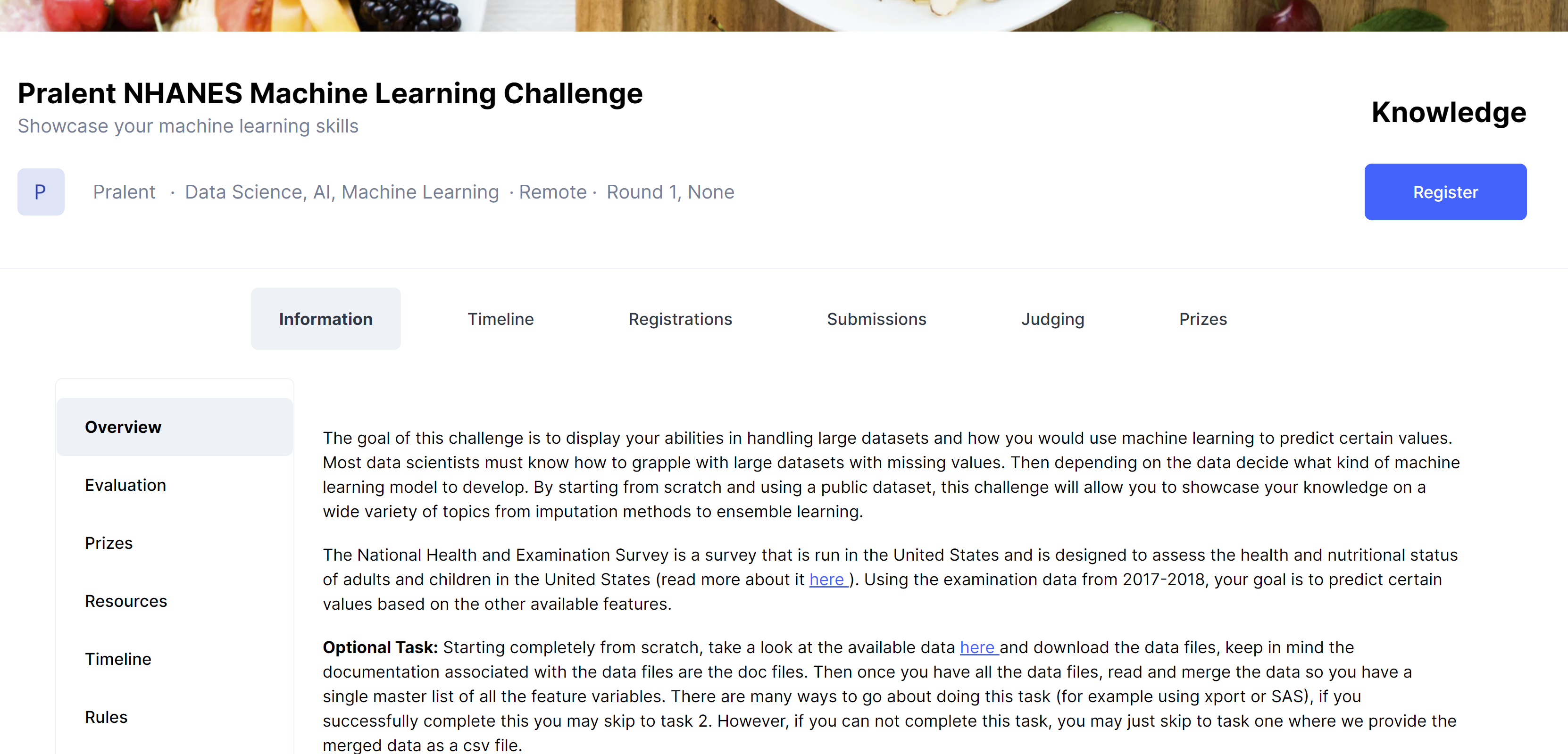 Challenge Page